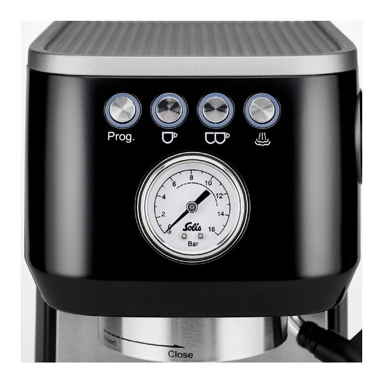 Barista Perfetta Plus Siebträger Kaffeemaschine 15 bar 1700 W  (Schwarz) 