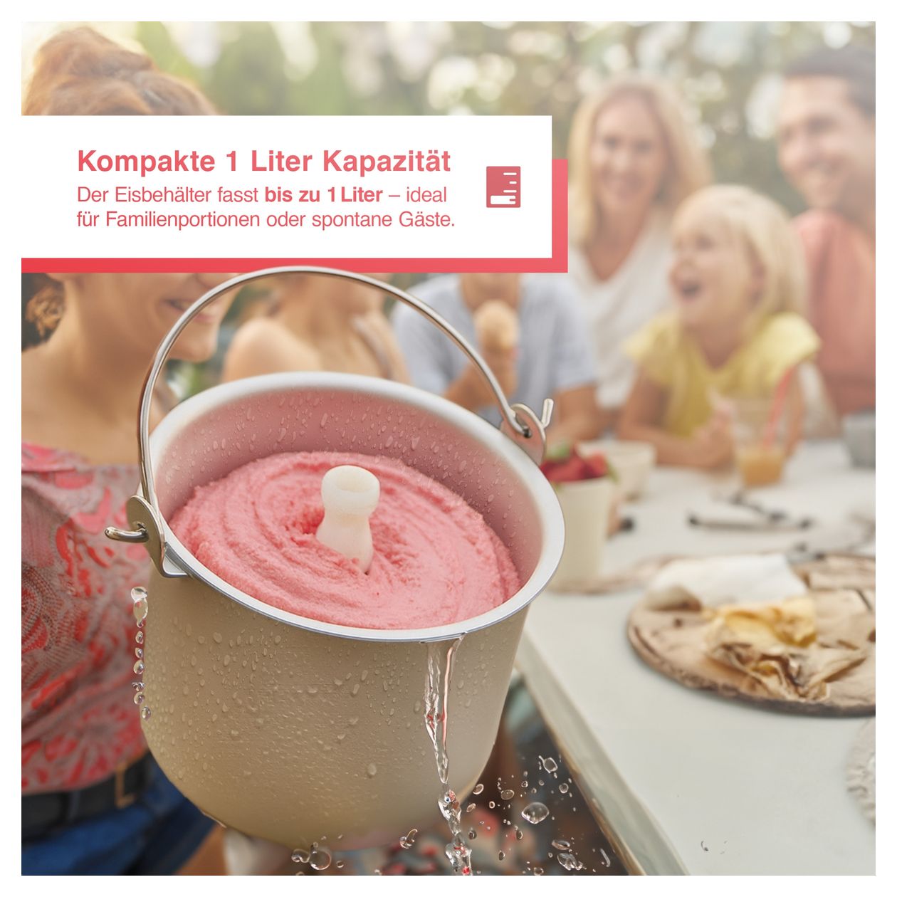 Ice Dream Machine 1 l Eismaschine 100 W 