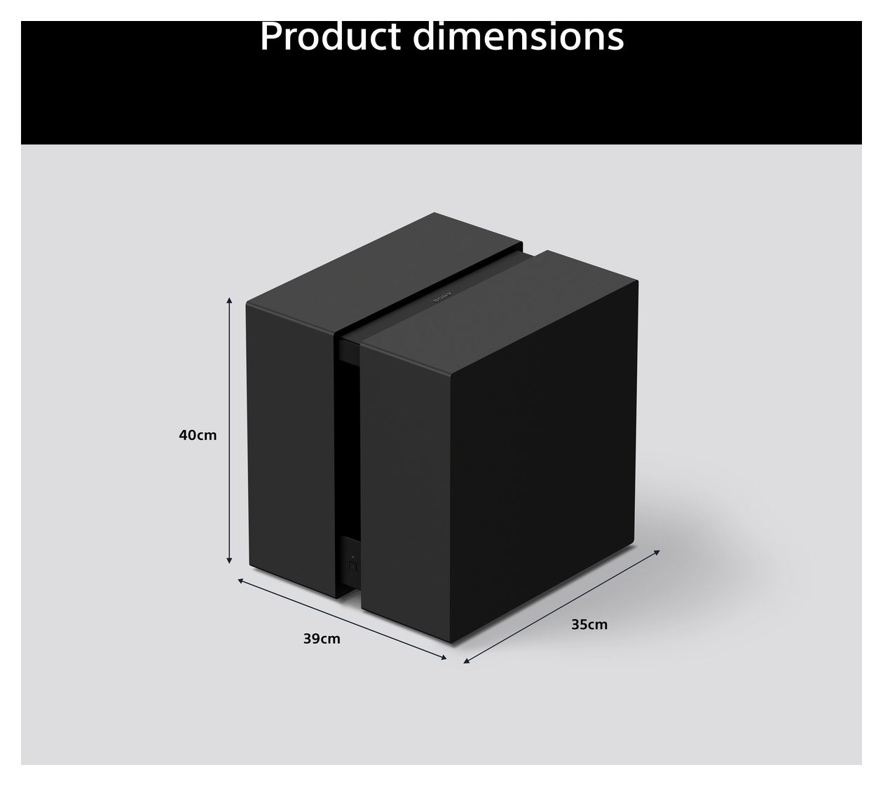 Bravia Theatre Sub 9 600 W Wlan Lautsprecher mit Bluetooth  (Schwarz) 