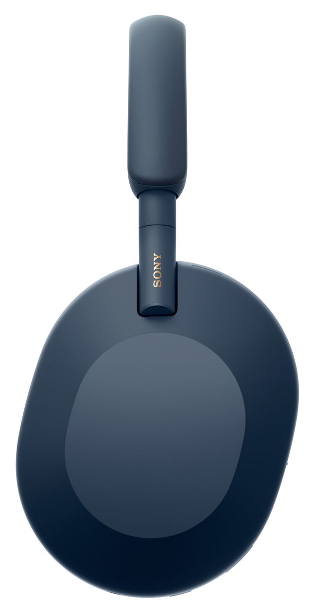 WH-1000XM5 Over Ear Bluetooth Kopfhörer kabelgebunden&kabellos 40 h Laufzeit  (Blau) 