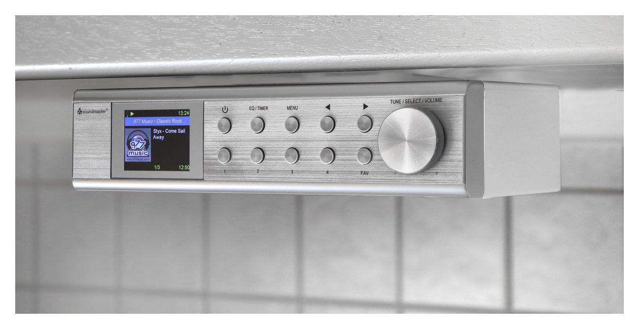 IR1500SI DAB+, FM, UKW Radio Internet  (Silber) 