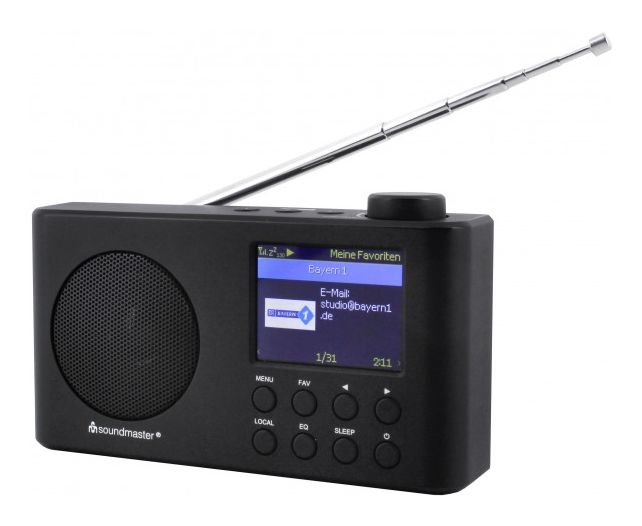 IR6500SW Bluetooth DAB, FM Radio Tragbar  (Schwarz) 