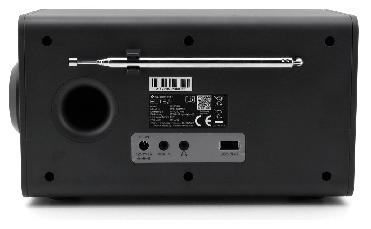 IR7000TI 8 W Bluetooth Lautsprecher  (Grau) 