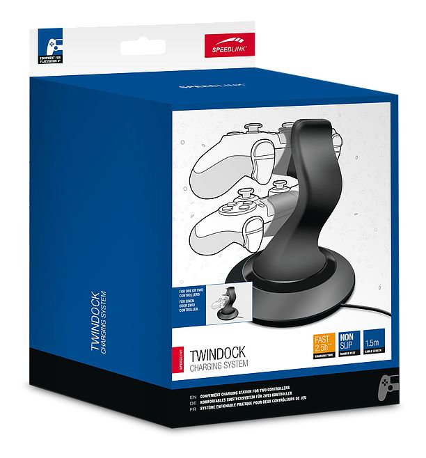 PS4 Twindoock Charger PlayStation 4 DUALSHOCK 4, DUALSHOCK 4, PS4  (Schwarz) 