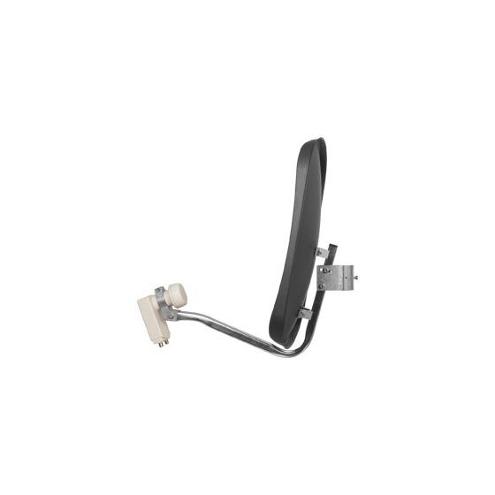 DigiDish 45 mit Twin-LNB 45 cm Aluminium Sat-Spiegel  (Grau) 