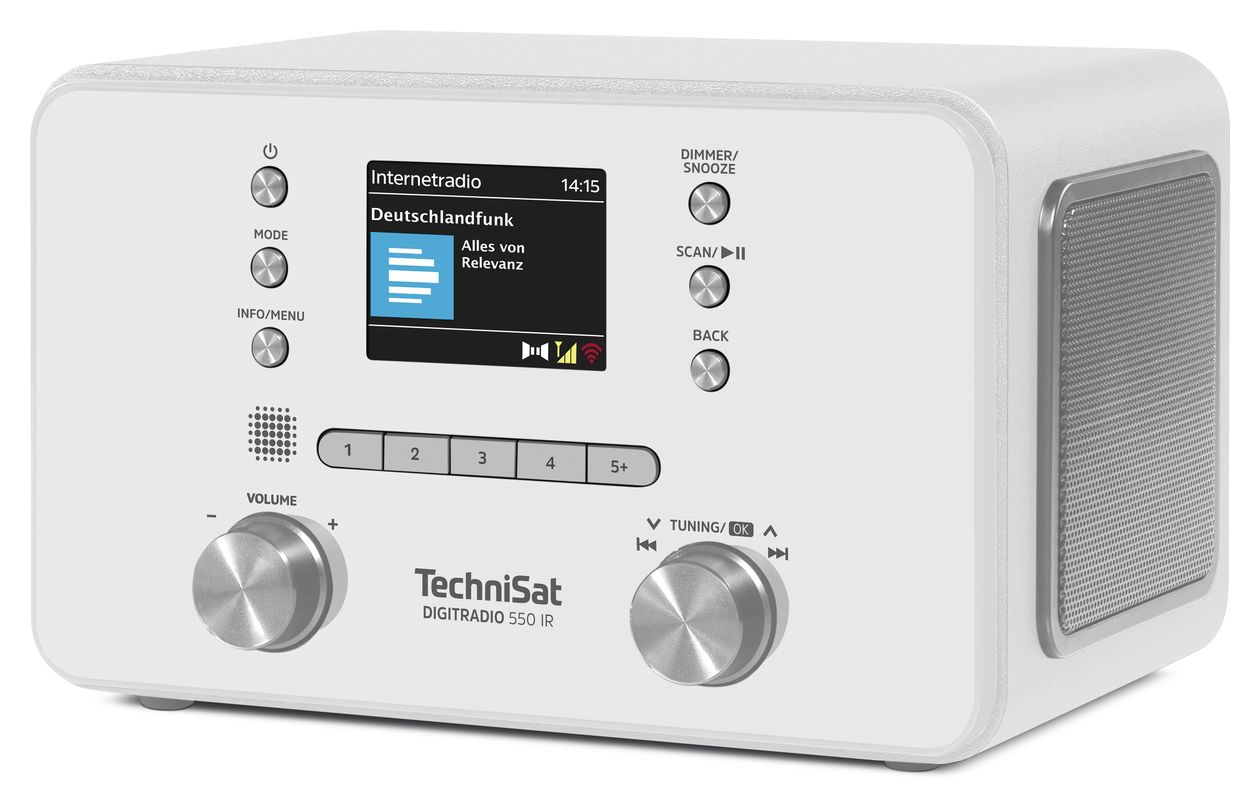 DigiRradio 550 IR Bluetooth DAB+, FM Radio Persönlich  (Weiß) 