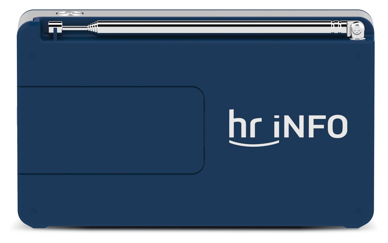 DigitRadio 1 hr iNFO DAB, DAB+, UKW Radio Tragbar  (Blau, Silber) 