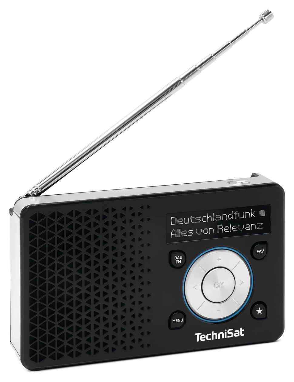 DigitRadio 1A DAB+, FM Radio Tragbar  (Schwarz, Silber) 