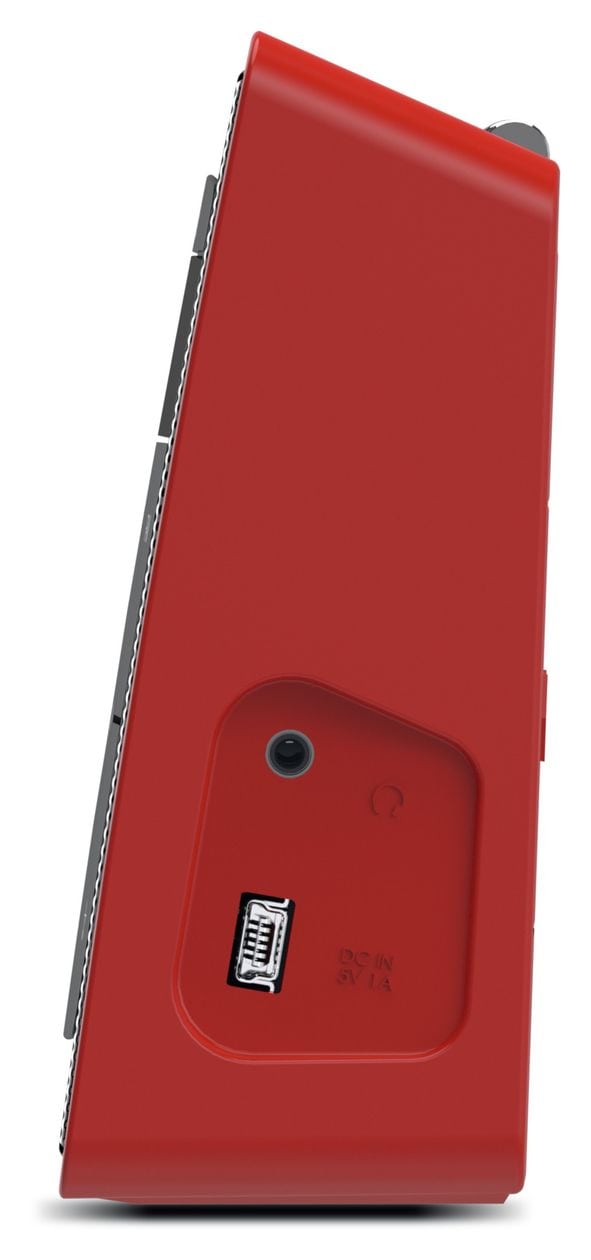 DigitRadio 2 Bluetooth DAB+, FM Radio Tragbar  (Rot, Silber) 