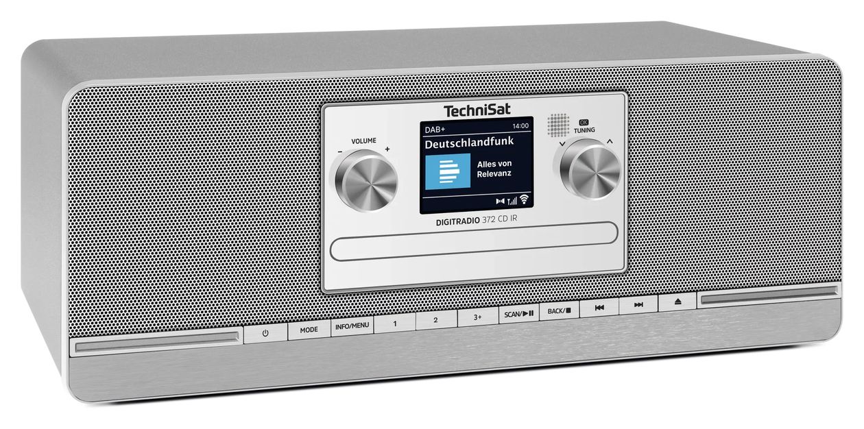 DigitRadio  372CD IR Bluetooth DAB+, FM Radio Internet  (Anthrazit, Silber) 