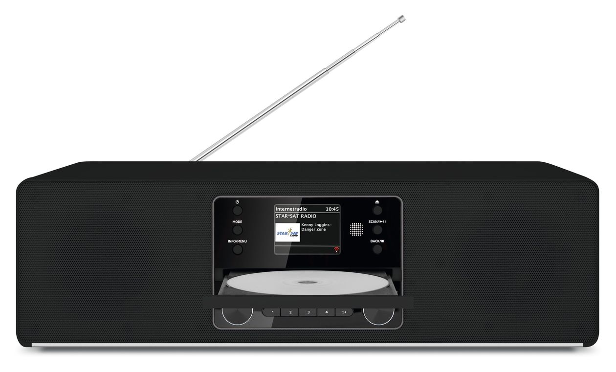 Digitradio 380CD IR Bluetooth DAB+, FM Radio Internet  (Schwarz) 