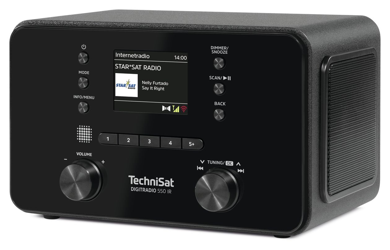 DigitRadio 550IR Bluetooth DAB+, FM Radio Persönlich  (Schwarz) 