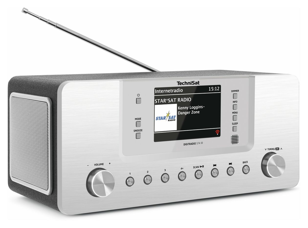DigitRadio 574 IR DAB+/UKW Internetradio Bluetooth  (Silber) 