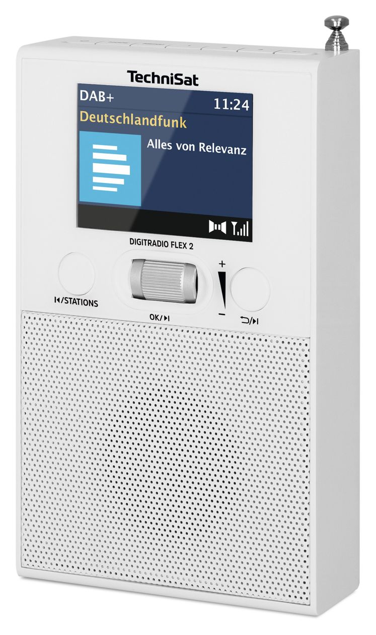 DigitRadio Flex 2 Bluetooth DAB+, FM Radio Tragbar  (Weiß) 