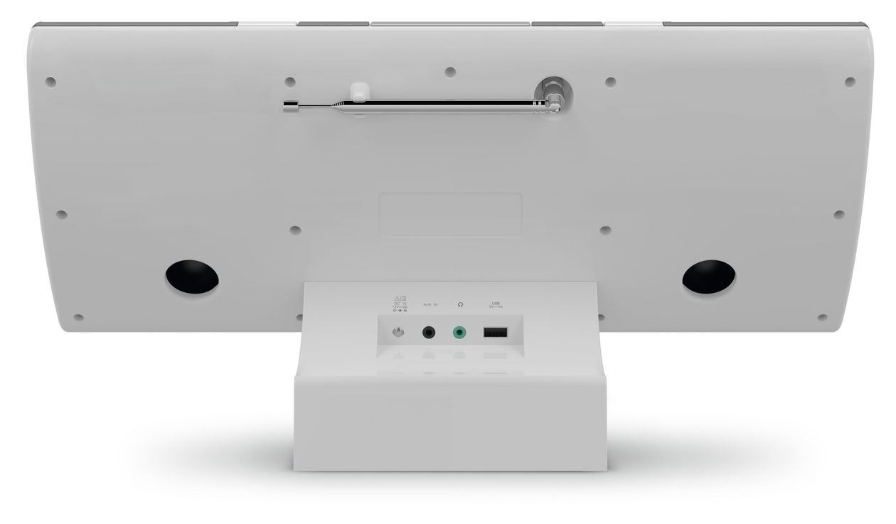 Multiradio 4.0 Bluetooth DAB+, FM, PLL, UHF Radio Internet  (Schwarz, Weiß) 