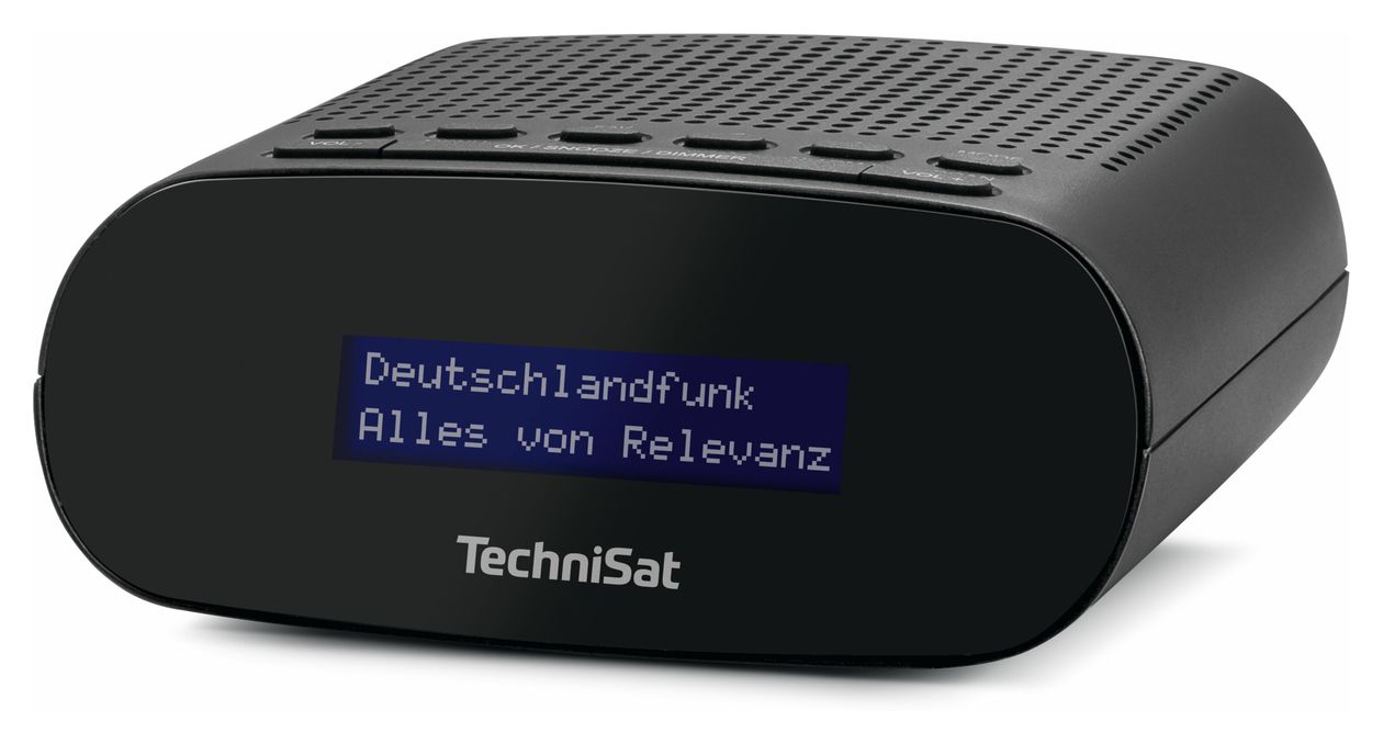 TechniRadio 50 DAB+, FM Radio Uhr  (Schwarz) 