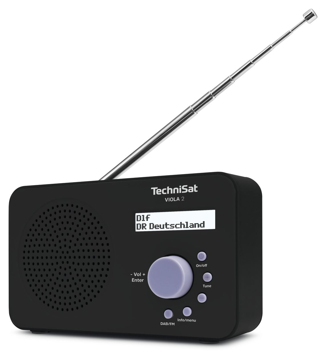 Viola 2 DAB+, FM Radio Tragbar  (Schwarz) 