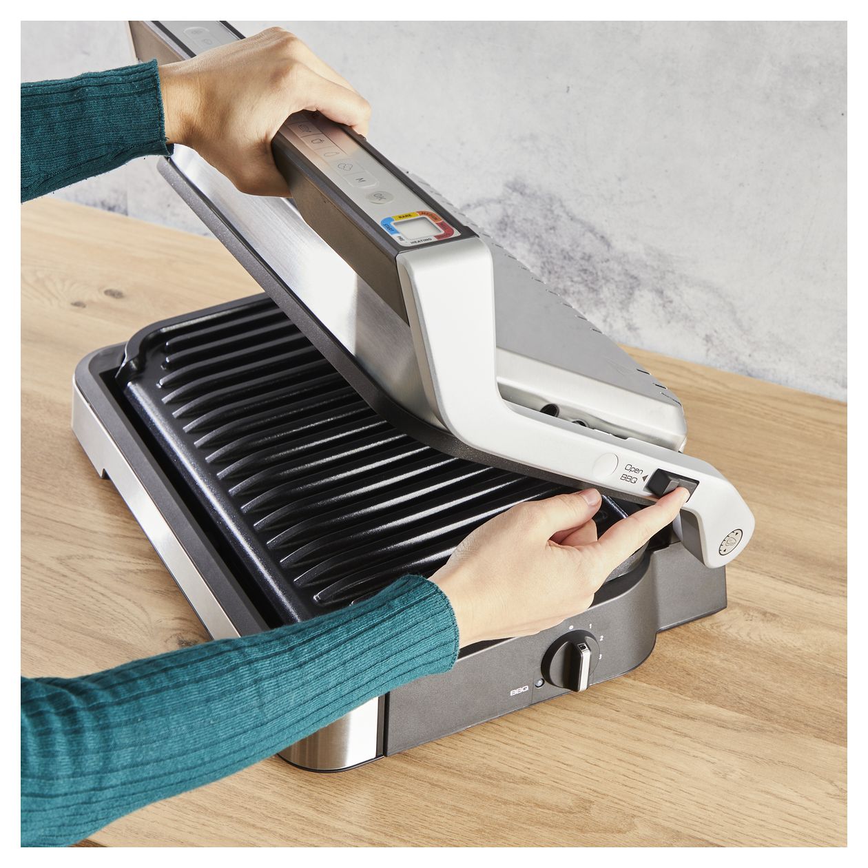 GC782D OptiGrill XL 2in1 2 Zone(n) 2200 W  (Edelstahl) 