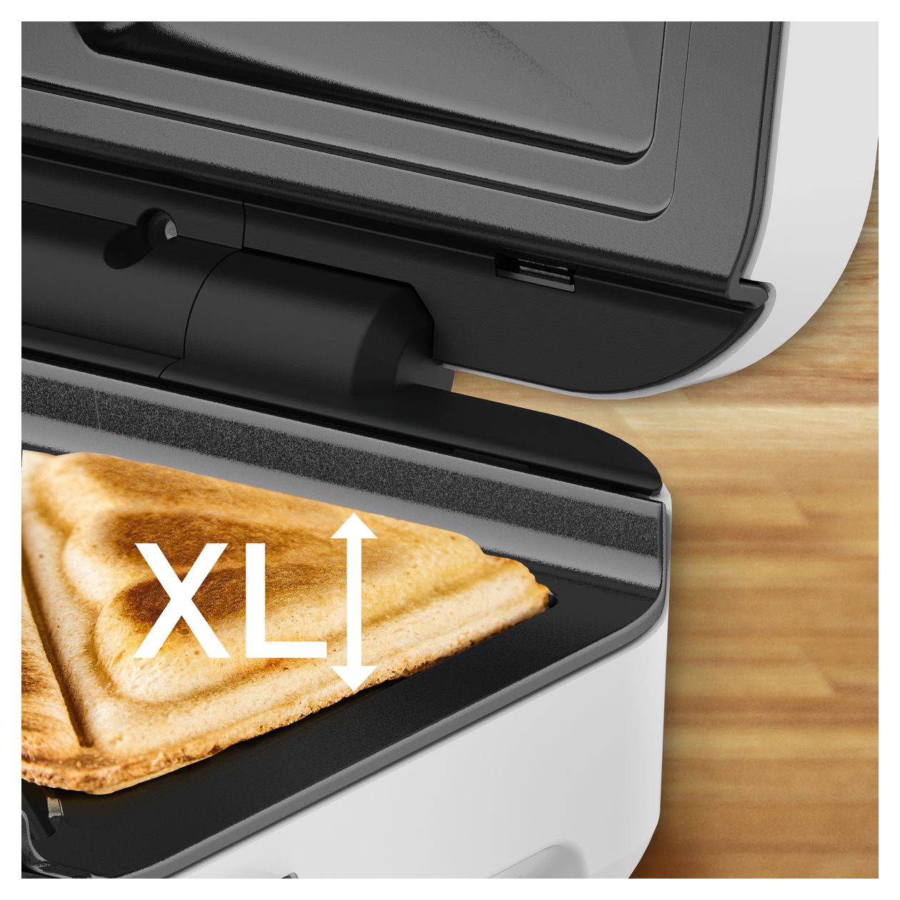 SW7011 Snack XL Waffel- und Sandwichmaker 850 W  (Weiß, Edelstahl) 