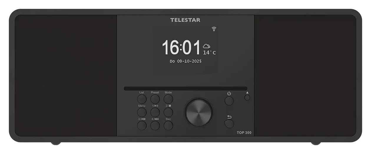Top 300 Bluetooth DAB+, FM Radio Internet  (Schwarz) 