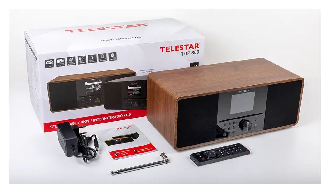 Top 300 Bluetooth DAB+, FM Radio Internet  (Holz) 