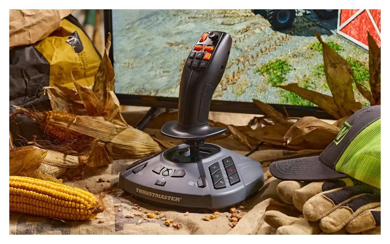 SimTask FarmStick X Joystick für PC, Xbox Series S, Xbox Series X  (Schwarz, Grau) 