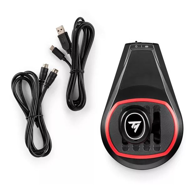 TH8S Schalthebel-Erweiterung für Rennlenkrad PlayStation 5, PlayStation 4, Xbox One, Xbox Series S, Xbox Series X, PC PS5, PS4, Xbox One and Xbox Series X|S Thrustmaster Force Feedback racing wheels Kabelgebunden  (Schwarz, Rot) 