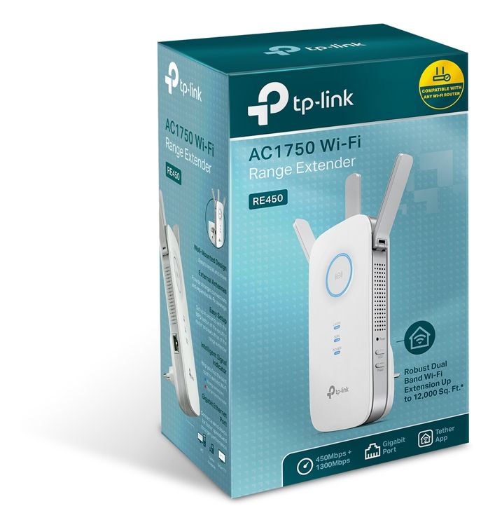 RE450  AC1750 Dualband Gigabit WLAN Repeater 