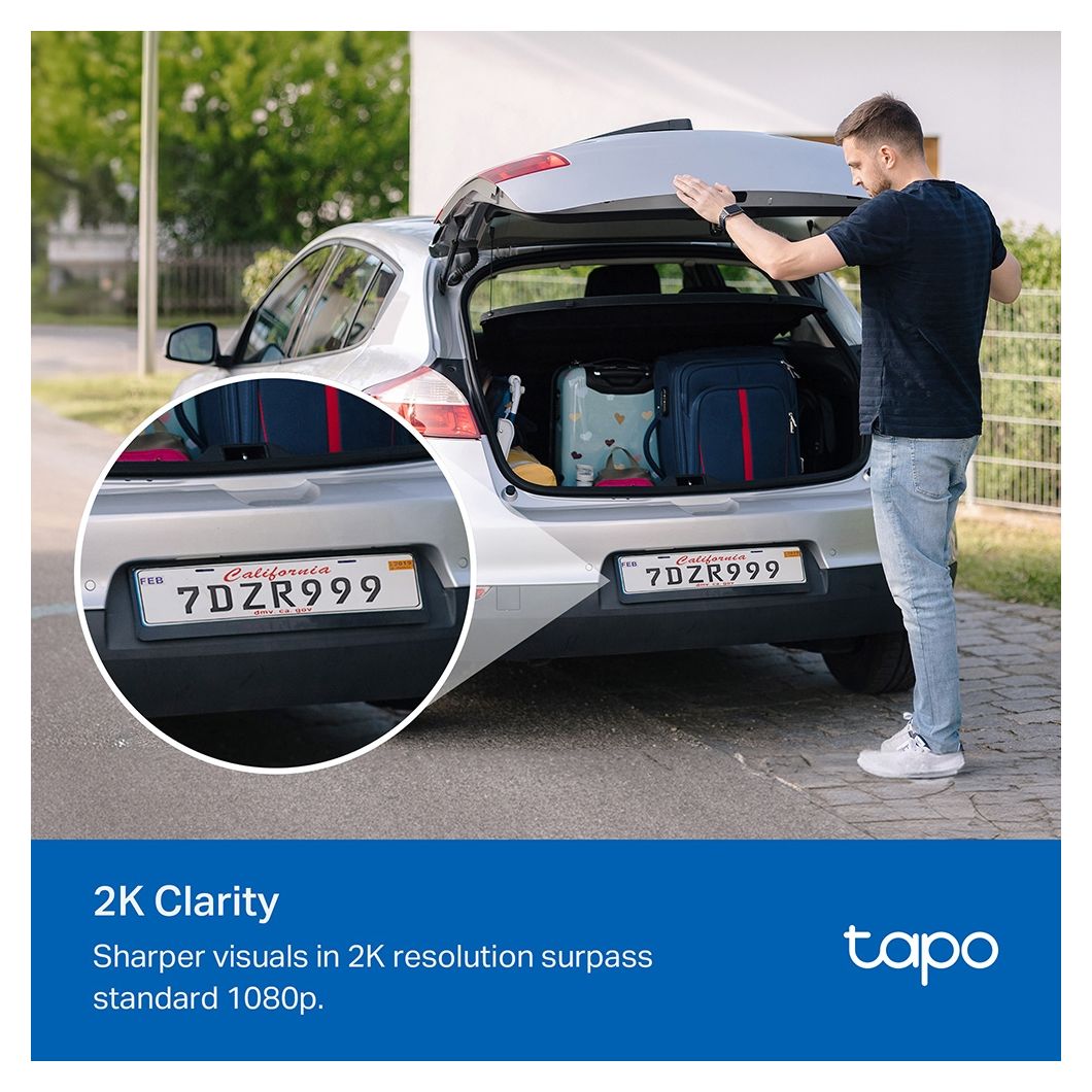 Tapo C410 2304 x 1296 Pixel IP-Sicherheitskamera IP65 Außen Nachtsicht  (Weiß) 