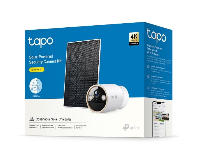 Tapo C460 KIT(EU) 3840 x 2160 Pixel IP-Sicherheitskamera IP66 Außen Nachtsicht  (Weiß) 