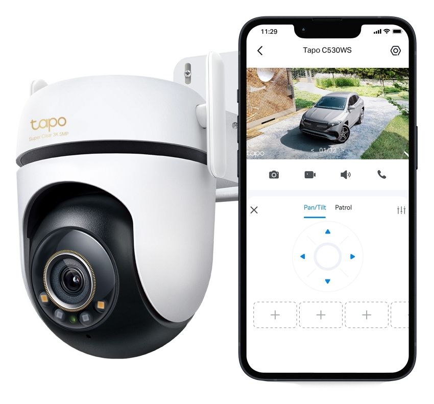 Tapo C530WS 2880 x 1620 Pixel IP-Sicherheitskamera IP66 Außen Nachtsicht  (Weiß) 
