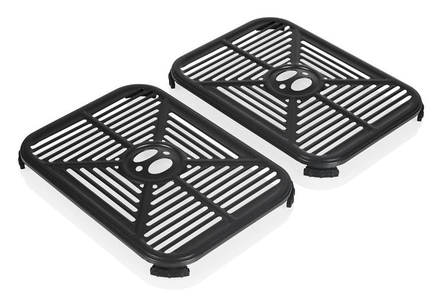 FR-9074 Doppel Heißluftfritteuse 9 l 2400 W  (Schwarz, Grau) 