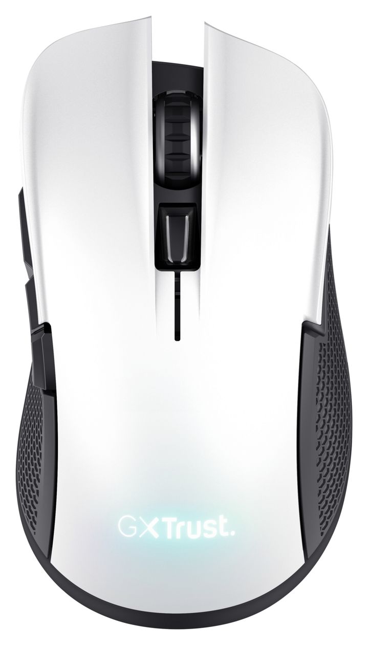 GXT 923W YBAR 7200 DPI Gaming Maus Optisch  (Schwarz, Weiß) 