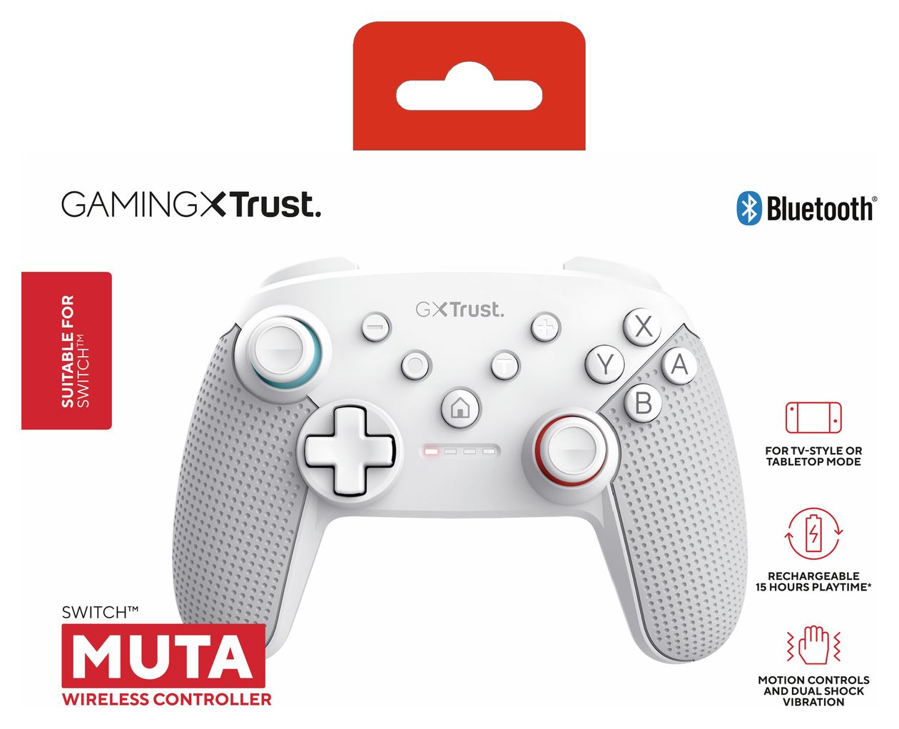 GXT1246 Muta Gamepad für Nintendo Switch, Nintendo Switch Lite  (Weiß) 