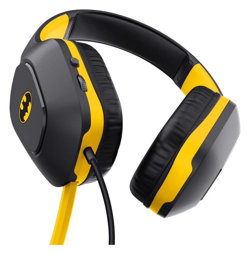 GXT415BM Zirox Batman Over Ear Kopfhörer Kabelgebunden  (Schwarz, Gelb) 