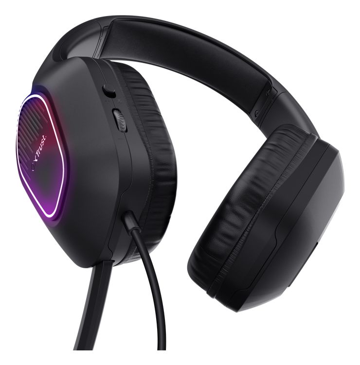 GXT416 Zirox Ohraufliegender Kopfhörer Kabelgebunden USB Typ-A  (Schwarz) 