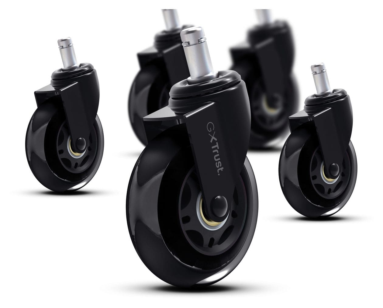 GXT702 Stuhlrollen-Set  (Schwarz) 