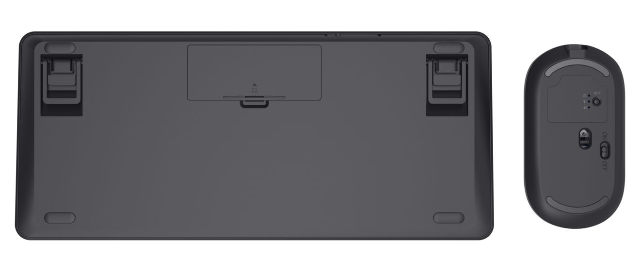 Lyra Büro Tastatur RF Wireless + Bluetooth  (Schwarz) 