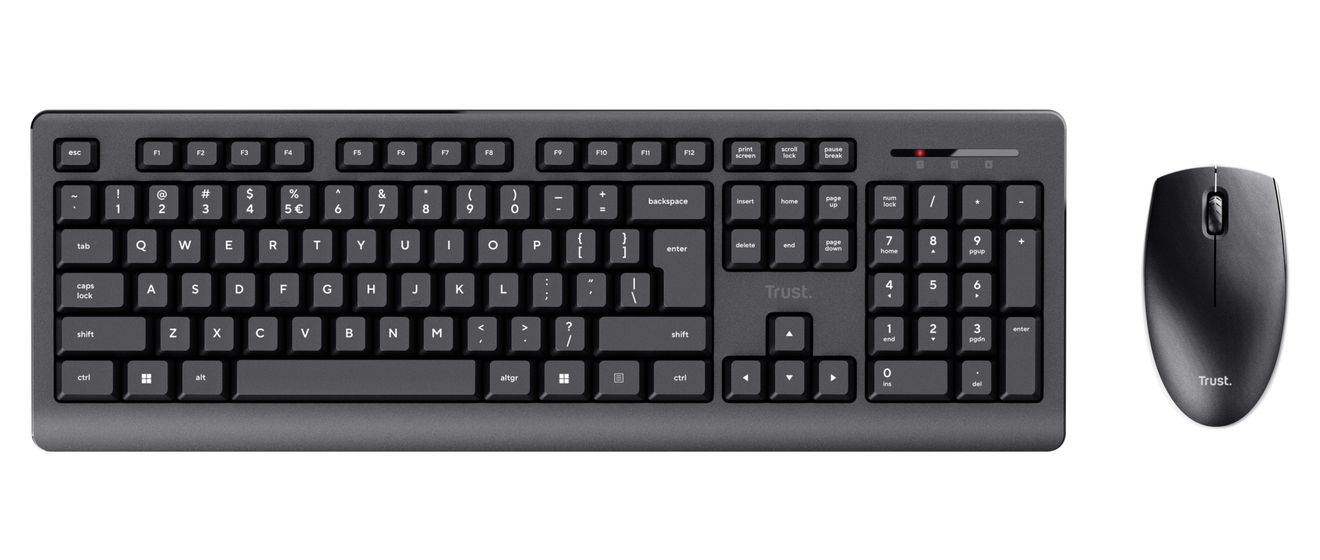 Primo Büro Tastatur RF Wireless  (Schwarz) 