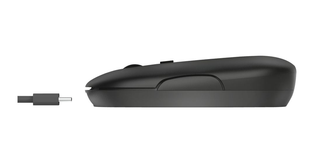 Puck 1600 DPI Büro Maus Optisch  (Schwarz) 