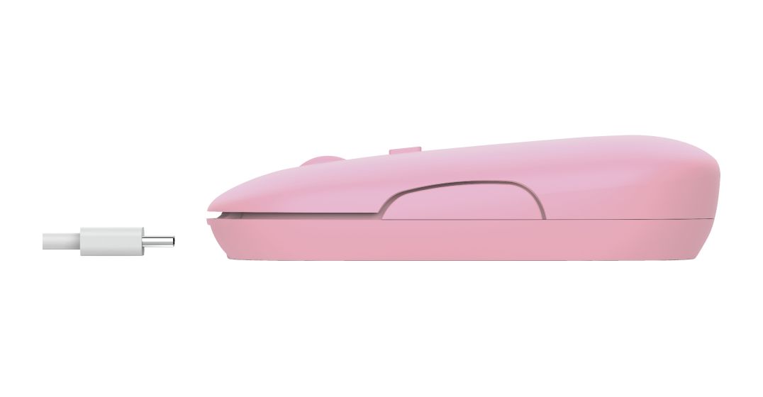 Puck 1600 DPI Büro Maus Optisch  (Pink) 