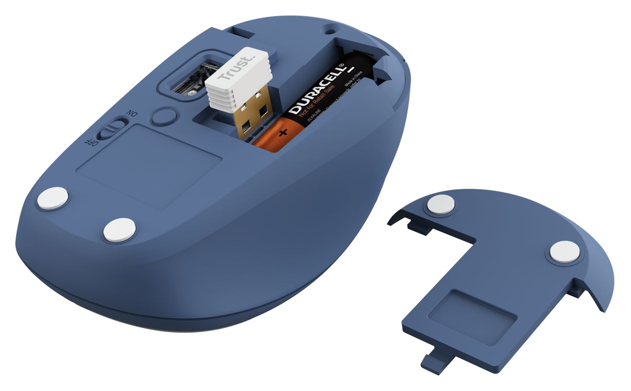 Yvi+ 1600 DPI Universal Maus Optisch  (Blau) 