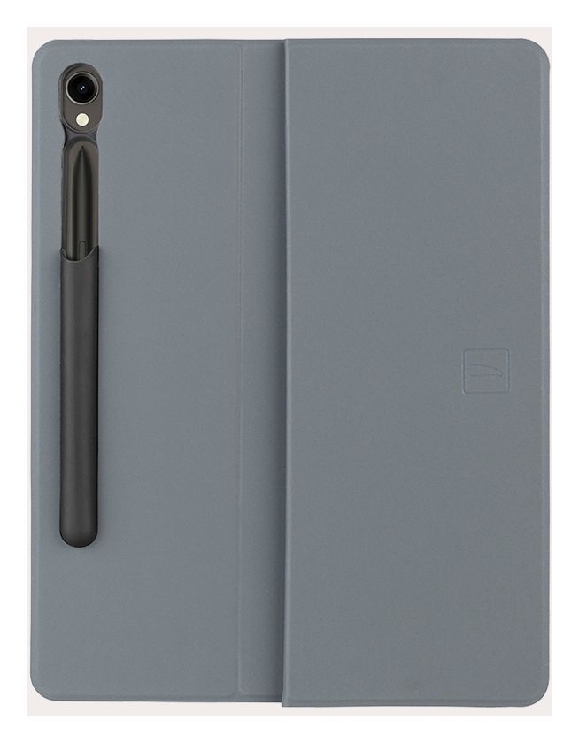 Gala Folio aus Nylon, Thermoplastische Polyurethane (TPU) für Samsung Galaxy Tab S9 (11") 2023, Tab S9 FE (10,9") 2023 bis 27,9 cm (11") Kratzresistent mit Magnetverschluss (Grau) 