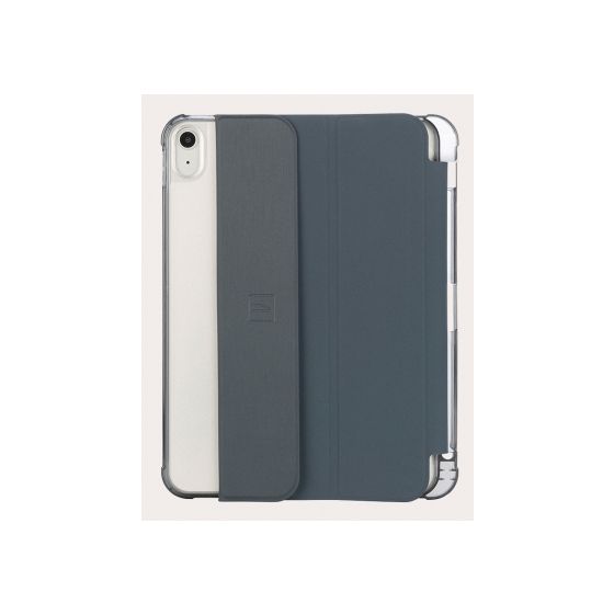Satin Folio aus Polycarbonat, Thermoplastische Polyurethane (TPU) für Apple iPad A16 und iPad 10.Gen bis 27,7 cm (10.9") Schockresistent (Dunkelblau, Transparent) 