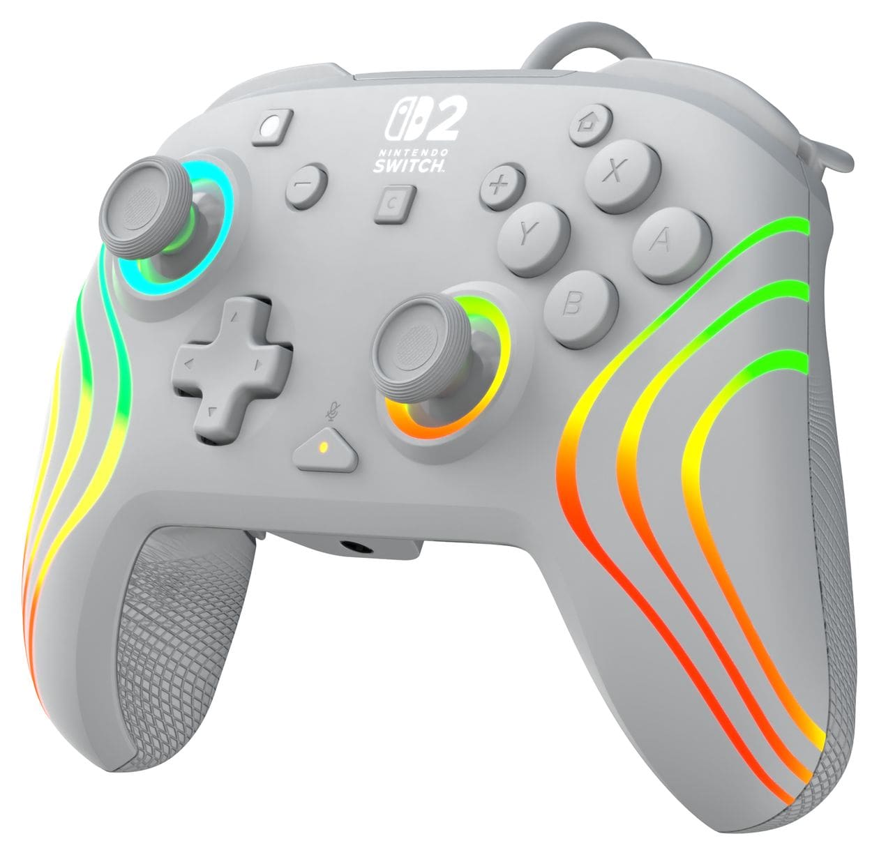 Afterglow Wave Wired Controller Gamepad für Nintendo Switch, Nintendo Switch 2, Nintendo Switch OLED  (Grau) 