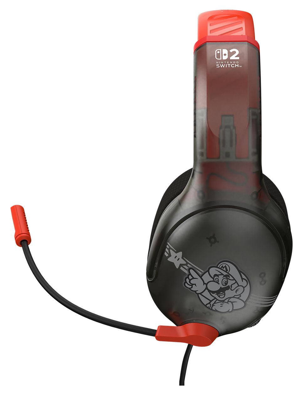 Airlite Fit Kabelgebundenes Gaming-Headset – Offiziell für Nintendo Switch 1 und 2 lizenziert, robust, leicht, Mario Star 