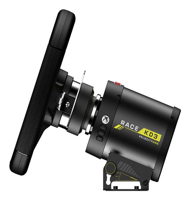 VelocityOne Race KD3 Getriebe + Pedale für Android, PC, Xbox One, Xbox One S, Xbox One X, Xbox Series S, Xbox Series X  (Schwarz) 