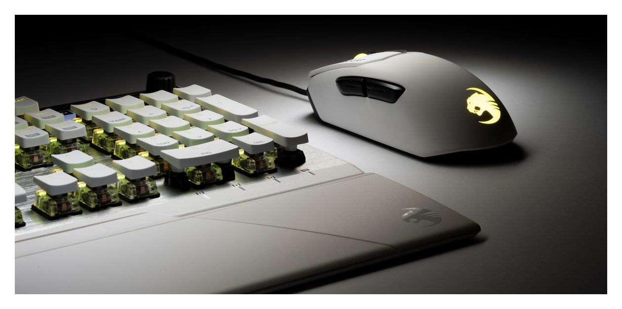 Vulcan 122 AIMO RGB-LED Gaming Tastatur USB  (Weiß) 