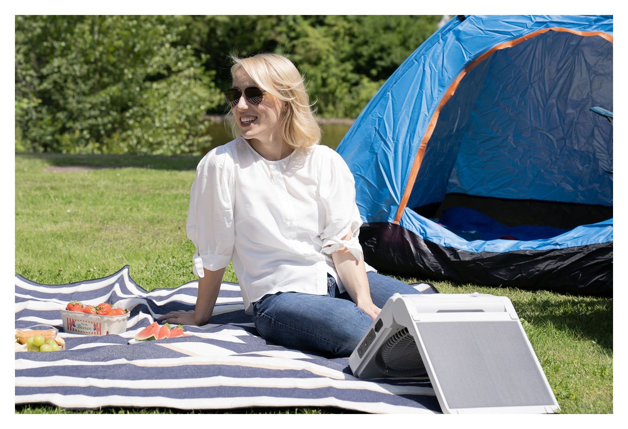 86517 Solar Handventilator  (Grau) 