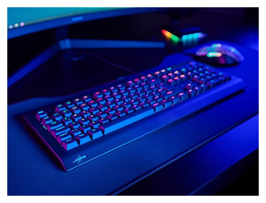 Exodus 600 RGB-LED Gaming Tastatur USB  (Schwarz) 